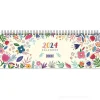 Agenda settimanale da scrivania 2024 Wildflower Meadow cm 29,7x10,5