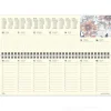 Agenda settimanale da scrivania 2024 GreenLine Floral cm 29,7x10,5