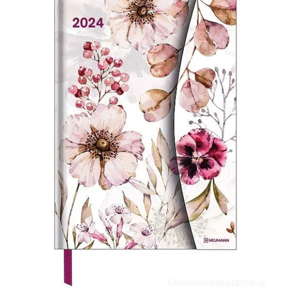 Agenda settimanale 2024 Flower Fantasy Magneto Diary cm 16x22