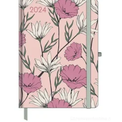 Agenda settimanale 2024 GreenLine Diary Floral cm 16x22