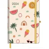 Agenda settimanale 2024 GreenLine Diary Happy Vibes cm 16x22