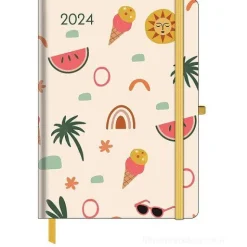 Agenda settimanale 2024 GreenLine Diary Happy Vibes cm 16x22