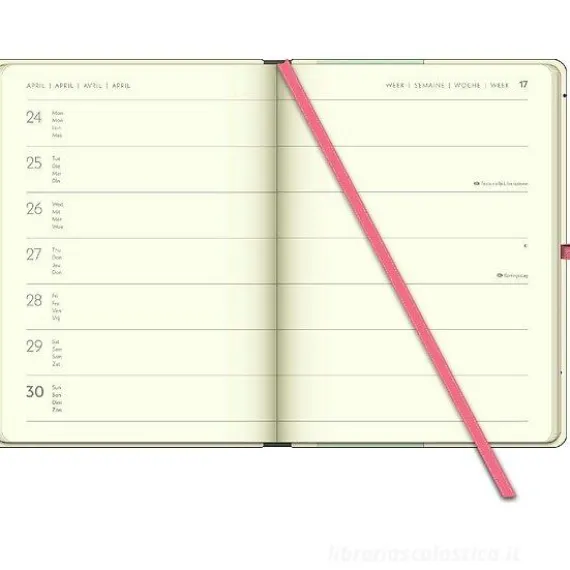 Agenda settimanale 2024 GreenLine Diary Green Vibes cm 16x22