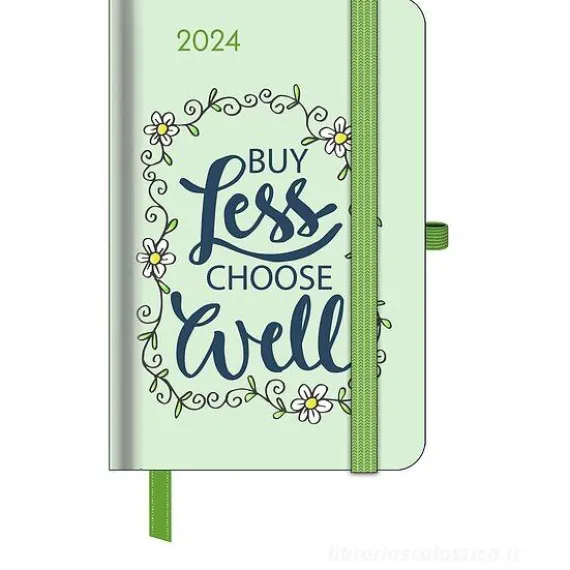 Agenda settimanale 2024 GreenLine Diary Green Vibes cm 10x15