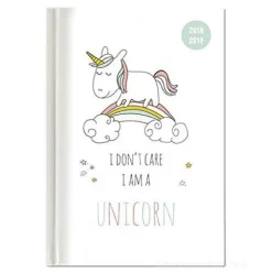 Agenda 2018-2019 settimanale 16 mesi Collegetimer Pocket Unicorn