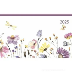 Agenda settimanale 12 mesi 2025 Ladytimer Pad Flower Field