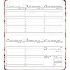 Agenda settimanale 12 mesi 2026 Ladytimer Pad Flower Field cm 15,6x9