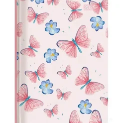 Agenda settimanale 12 mesi 2025 Ladytimer Grande Pastel Butterflies