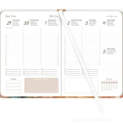 Agenda settimanale 12 mesi 2026 Lady Journal Blowballs cm 10,7x15,2
