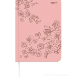Agenda settimanale 12 mesi 2026 Lady Journal Deluxe Salmon cm 10,7x15,2