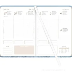 Agenda settimanale 12 mesi 2026 Lady Journal Deluxe Sky cm 10,7x15,2