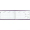 Agenda settimanale 12 mesi 2025 Ladytimer TO GO Deluxe Purple