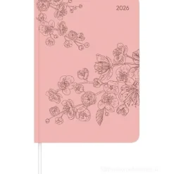 Agenda settimanale 12 mesi 2026 Lady Journal Grande Deluxe Salmon cm 15x21