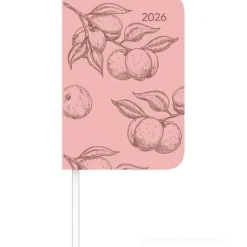 Agenda settimanale 12 mesi 2026 Lady Journal Mini Deluxe Salmon cm 8x11,5