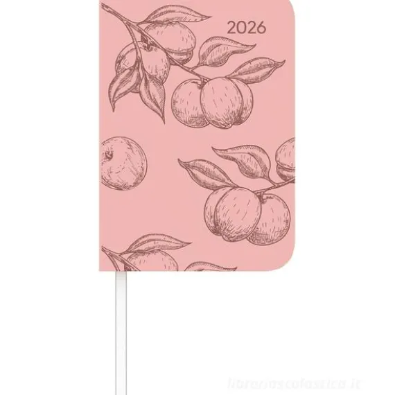 Agenda settimanale 12 mesi 2026 Lady Journal Mini Deluxe Salmon cm 8x11,5
