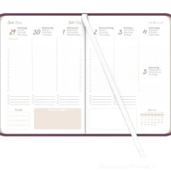 Agenda settimanale 12 mesi 2026 Lady Journal Deluxe Purple cm 10,7x15,2
