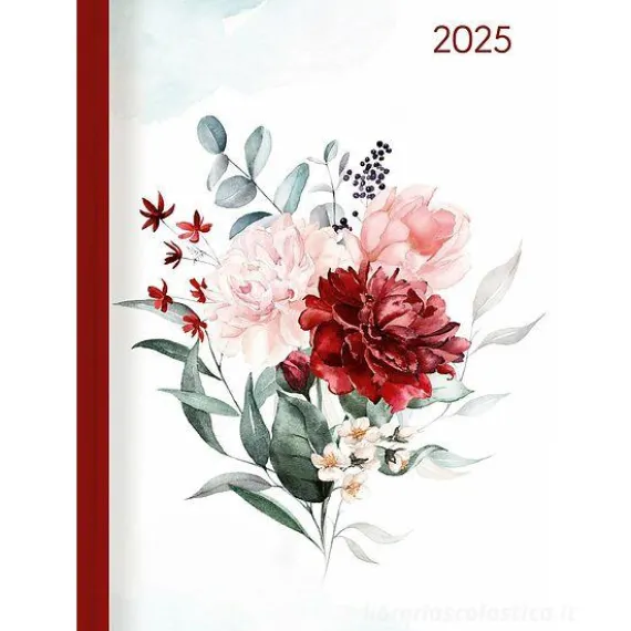 Agenda settimanale 12 mesi 2025 Lady Journal Roses