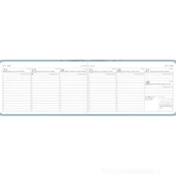 Agenda settimanale 12 mesi 2026 Ladytimer TO GO Deluxe Sky cm 15x8,7
