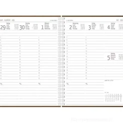 Agenda settimanale 12 mesi 2026 spiralata Nature Line Malt cm 15x21