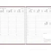 Agenda settimanale 12 mesi 2026 spiralata Nature Line Flower cm 15x21