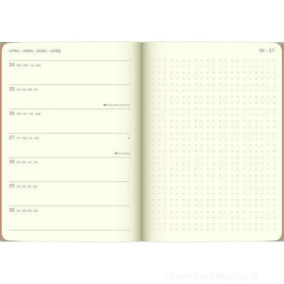 Agenda settimanale 2024 Midi Flexi Diary EarthLine Blue Spruce cm 12x17