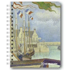 Agenda settimanale spiralata 2024 Impressionism Diary cm 16,5x21,6