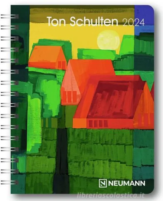 Agenda settimanale spiralata 2024 Ton Schulten Diary cm 16,5x21,6