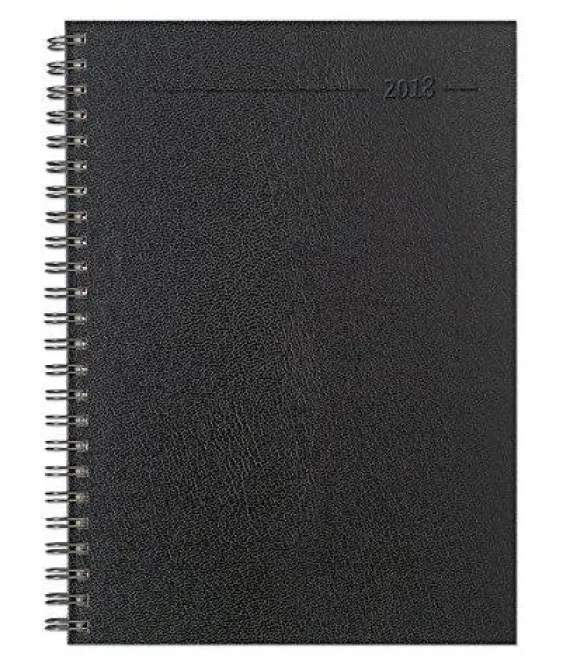 Agenda settimanale spiralata Balacron Nera 2018