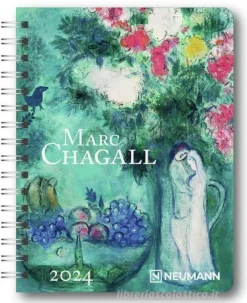 Agenda settimanale spiralata 2024 Marc Chagall Diary cm 16,5x21,6