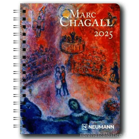 Agenda settimanale spiralata 2025 Marc Chagall Diary cm 16,5x21,6