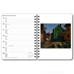 Agenda settimanale spiralata 2025 Edward Hopper Diary cm 16,5x21,6