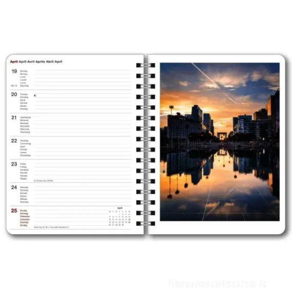 Agenda settimanale spiralata 2025 Paris Diary cm 16,5x21,6