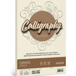 Album 50 fogli avorio ruvidi formato A4 100 gr Calligraphy Canvas