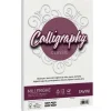 Album 50 fogli bianchi ruvidi formato A4 200 gr Calligraphy Millerighe