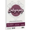 Album 50 fogli bianchi ruvidi formato A4 100 gr Calligraphy Millerighe