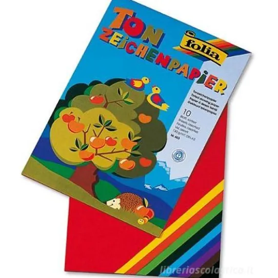 Album Folia 10 fogli A3 in cartoncino (colori assortiti)