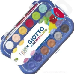 Astuccio acquerelli Giotto 24 colori con pennello