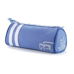Astuccio 1 cerniera azzurro