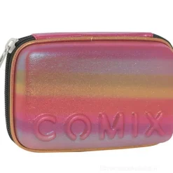 Astuccio completo maxi zip Comix Rainbow Fuchsia