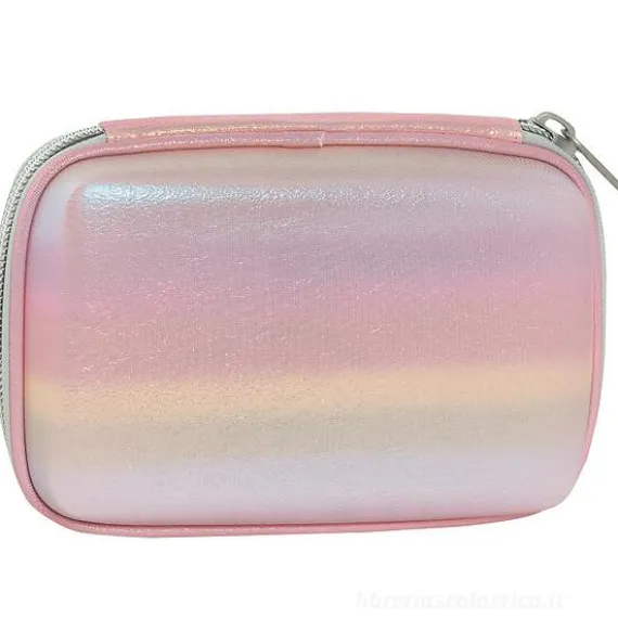 Astuccio completo maxi zip Comix Rainbow Pink