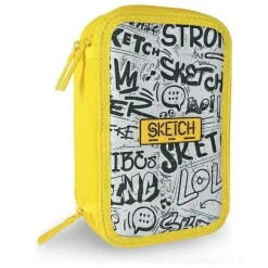 Astuccio completo Sketch giallo e bianco