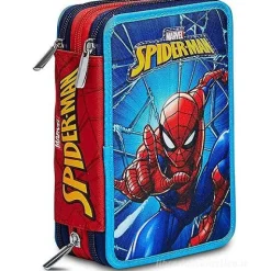 Astuccio completo triplo scomparto Spiderman