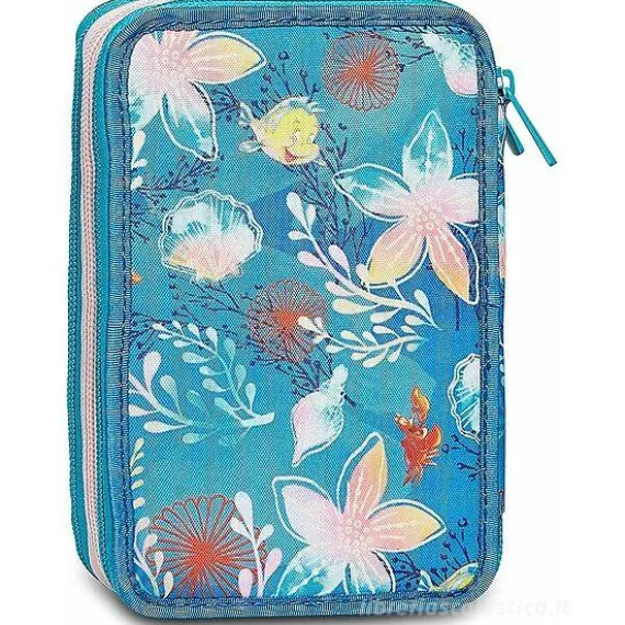 Astuccio completo triplo scomparto La Sirenetta