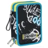 Astuccio completo triplo scomparto Abstract Graffiti Boy Jet Black