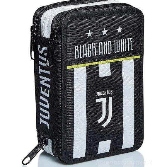 Astuccio completo triplo scomparto Juventus