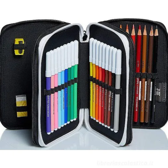 Astuccio completo triplo scomparto Juventus
