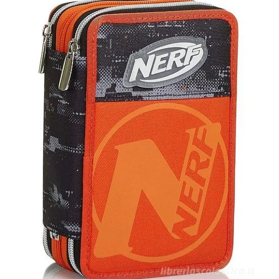 Astuccio completo triplo scomparto Nerf
