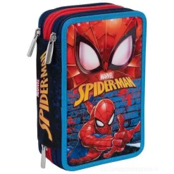 Astuccio completo triplo scomparto Spider-Man