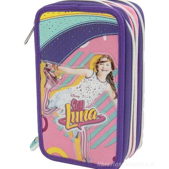 Astuccio con triplo scomparto e accessori Soy Luna