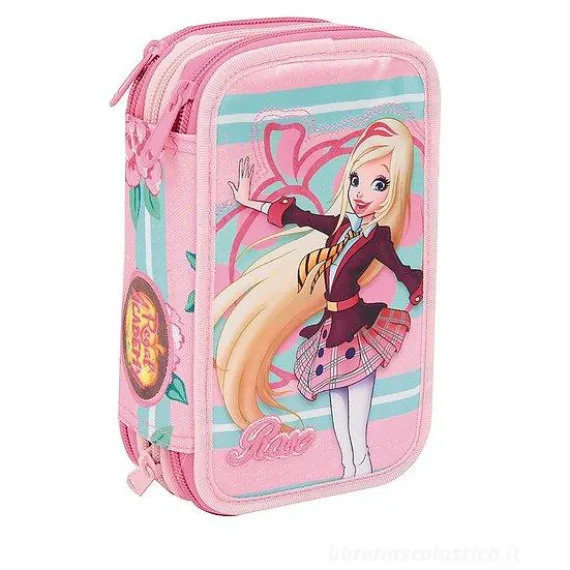 Astuccio con triplo scomparto e accessori Regal Academy